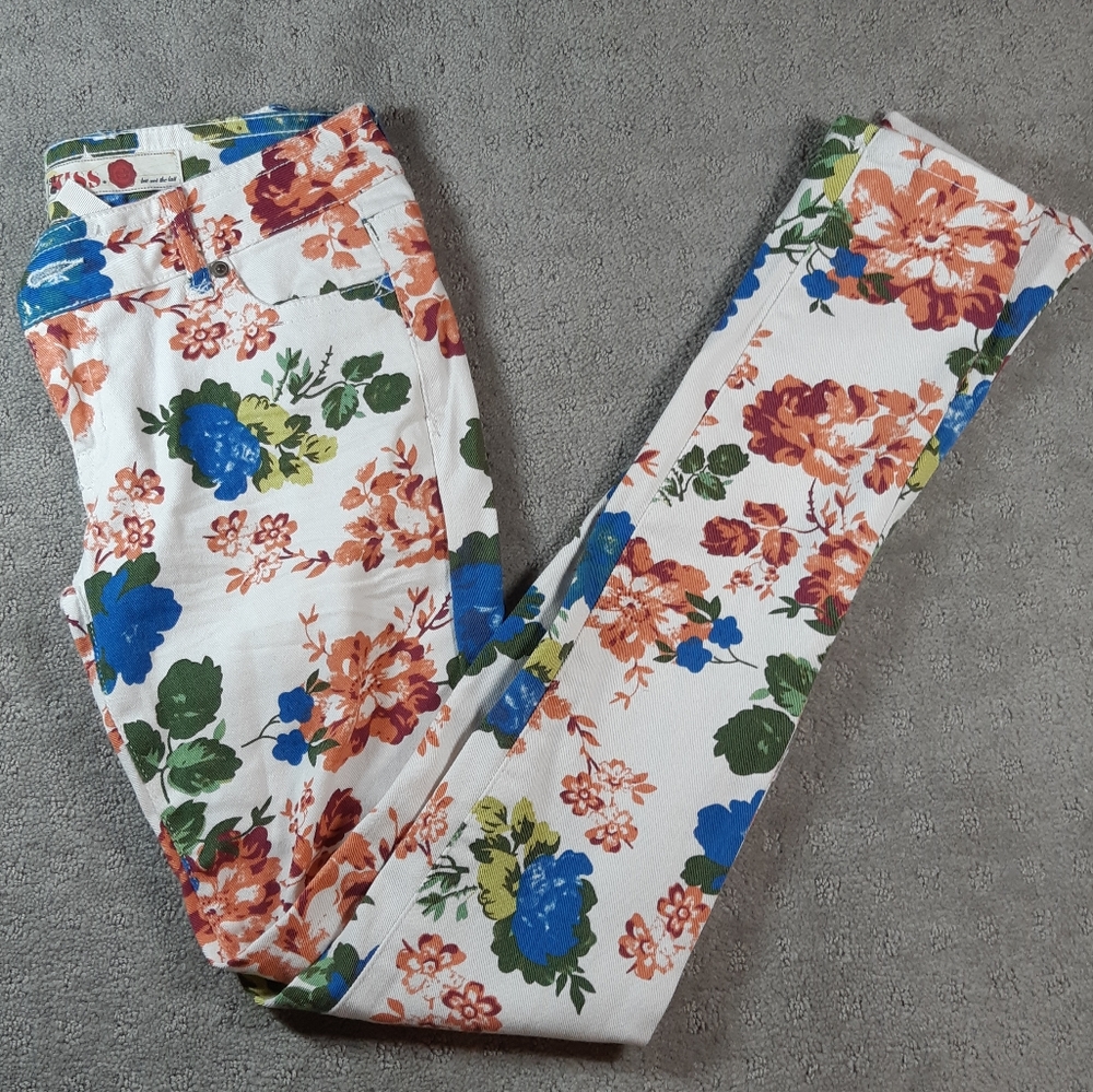 1st Kiss Skinny Floral Jeans